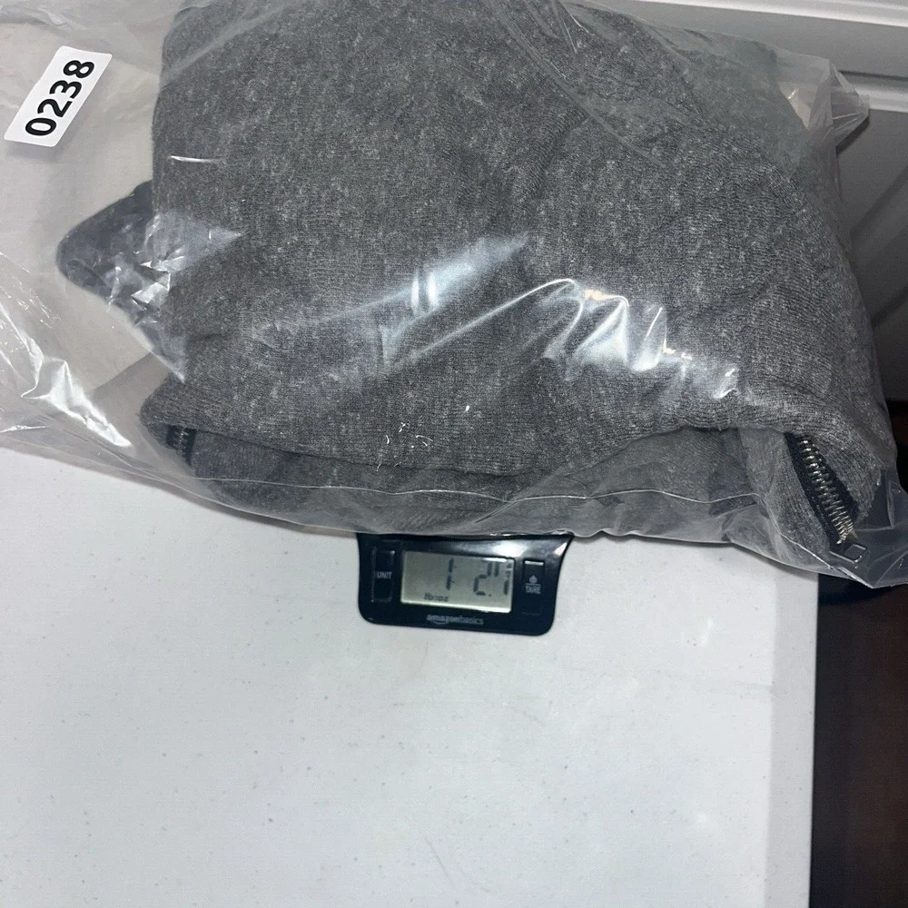 Soft Surroundings Womens Gray Side Zip Long Sweat Shirt L Casual Comfort Cozy